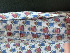 Vintage Joan Kessler Concord Fabric Farm Boy And Girl With Matching Pink 12 Yds
