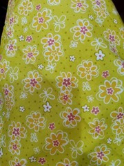 Green Floral Fabric Backyard Butterflies benartex cotton woven fabric coral