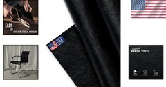Marine Vinyl Fabric 5 Yard Roll – Smooth Black