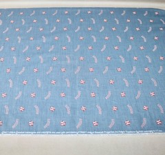 Houston Astros Chambray ~ Logo Pattern MLB Cotton Fabric 1/4 Yard 9” X 58”