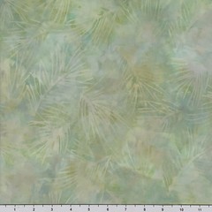 1 Yard Cut Lunn Pine Needles Batik 100% Cotton 3845 Fresh Dew Green Tan Fabric