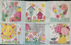 WILMINGTON PRINTS-KEEP SHINING BRIGHT #3007-68507-739 6 BLOCK PANEL-25″x43″