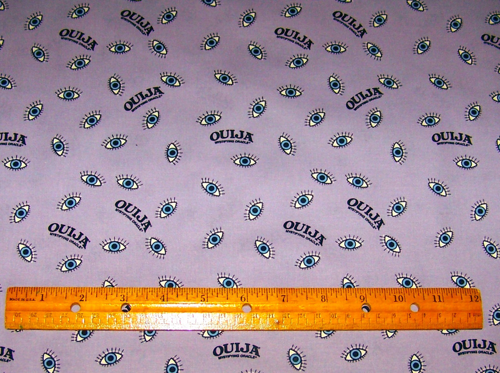 1 yd Camelot ALL SEEING EYE on MAUVE 100% Cotton Fabric OUIJA