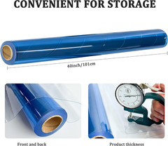 12 Gauge Clear Vinyl Fabric, 40″ Wide X 10 Yards, Waterproof & Flexible Vinyl Up