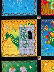 The Bravest Dragon, Avlyn Fabric, Nancy Smith, Lynda Milligan, Panel, Fairytale
