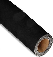 Microfiber Fabric Self-Adhesive Suede Look, Stretch Film – 16in x 55in, Black