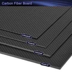 3K Carbon Fiber Plate Panel Sheets, 300 x 300 x 3mm Carbon Fiber Board Plate …