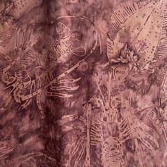 2.1 YD Brown Fish Batik Fabric Cotton
