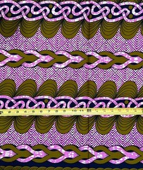 African Print Fabric/Ankara – Purple, Brown “What’s Bound Will Hold”, 1 Yard