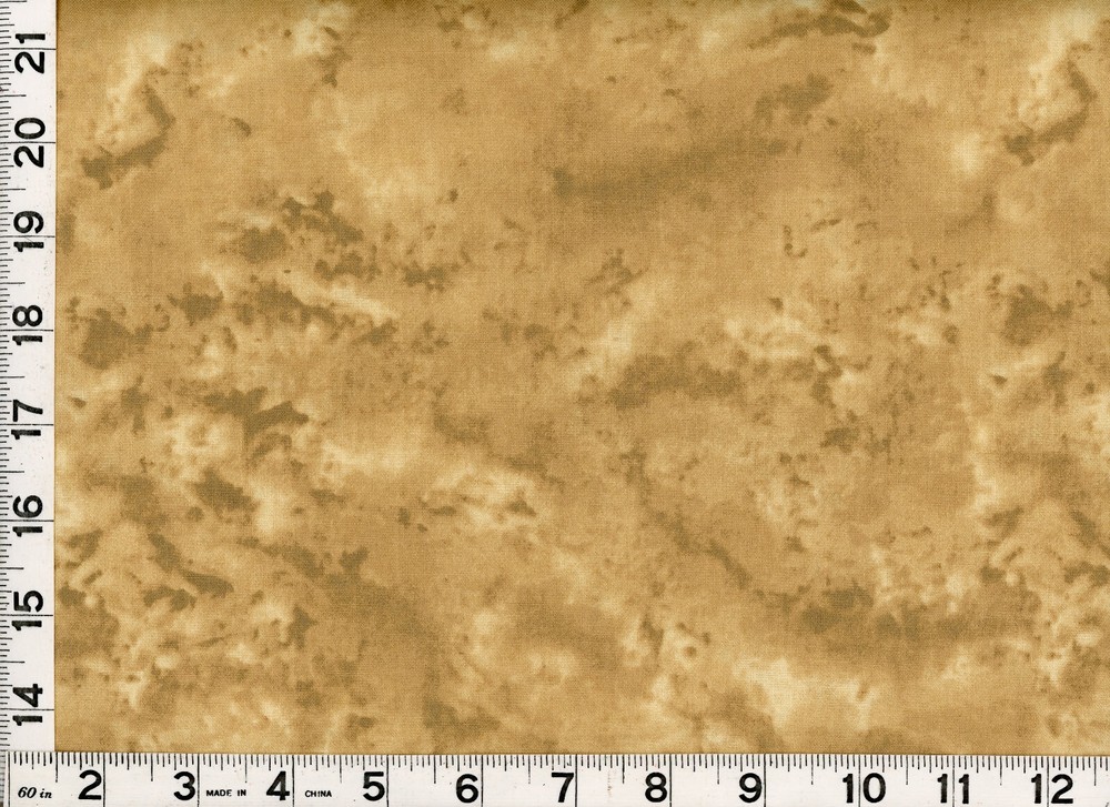 Unique Dark Golden Tan on Lighter Tan Quilting Sewing Fabric 5 1/2+ Yards #5-17