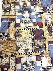 Checkered Past Kathi Walters Sewing Theme Quilting Fabric BT Half Y #13