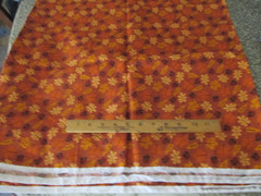 2 yards 15″ x 44″ Quilt Sewing Fabric Joann Burnt Orange Fall Autumn Leaf