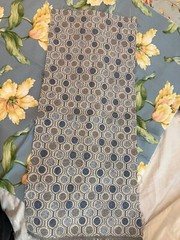 VTG Lot of 9 shades of blue + purple print designs fabrics remnants quality new