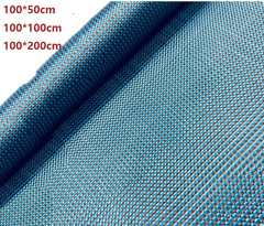 3K 200g Carbon Polypropylene Hybrid Cloth Lake Blue Weave Table Tennis Composite