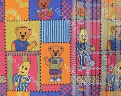 Custom Cotton Woven Fabric Bananas In Pyjamas Cartoon By The 1/4 Yard 9×56