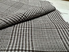 Loro Piana Wool Seersucker Fabric Wool Brown Plaid 3.1m/ 3.4yd Italy Summer