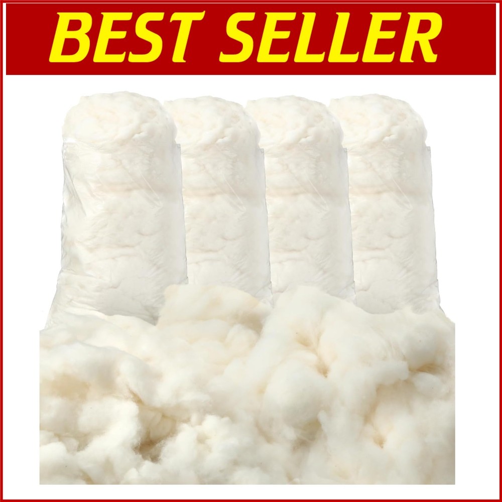 Versatile Cotton Fiber Filling – 4 Bag Set of 2000g for Crafting Bliss