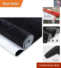 Suede Auto Headliner Fabric 36″ L × 60″ W with Foam Backing – Black Interior …