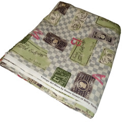 Vintage Lecien Fabric–Art Store Theme–Japan Cotton Quilting Sewing 2 Yards