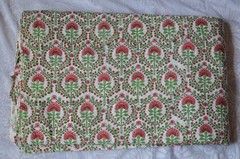 Hand Block Printed Fabric 100%Cotton 4 Yard NO TARRIF CHARGES 100%✅ ZK_133