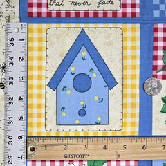 VTG Garden Cheater Quilt 36 Blocks Fabric Traditions NTT 2267 Cotton Fabric 1 YD
