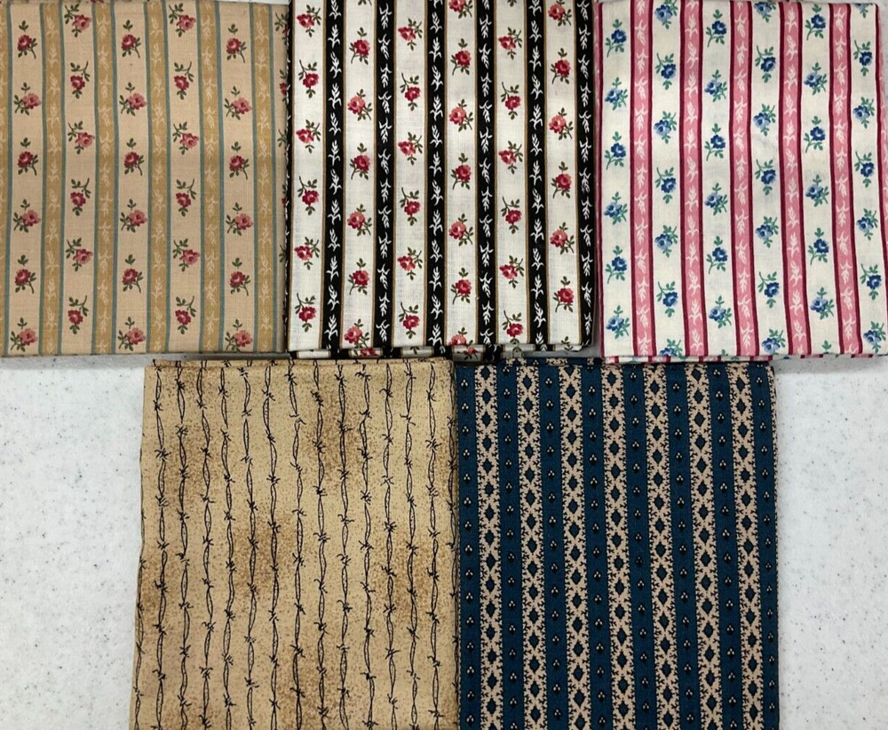 FAT QUARTER BUNDLE OF 5 – FQ946 – STRIPE