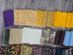 🔥🔥QTY 133 – Hand Curated FAT EIGHTHS Quilt Fabric Bundle Lot