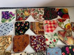 Quilting Fabric Squares 2.5″ Set of 297 Assorted Patterns Colors