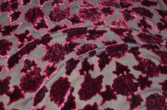 2.6 yd/ Vintage Silk velvet Devore fabric Luxury Silk Uzbek Oriental cloth