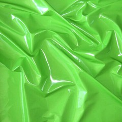 SHINY PVC VINYL CORSET GOTHIC FETISH DRESS FABRIC DANCE RAINCOAT LIME GREEN 54″W
