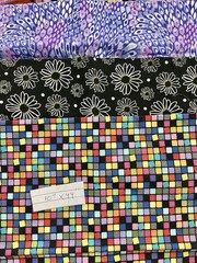 joann fabrics cotton fabric 2-11”x44”, 5- 10”x44”
