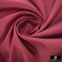 Deep Red Faux Silk Fabric By The Yard, 42 inches width Red Silk Fabric