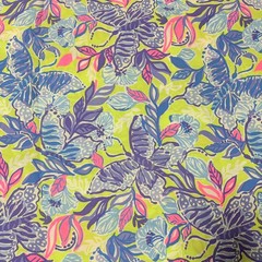 Lilly Pulitzer Cotton Poplin Fabric Dew Drop Stay Fly 36″ x 57″