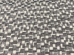 Zinc Textile All Over Square Embroidery Fabric- Hauberk Tungsten 1.75 yd Z528/02