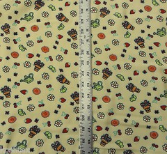 Flower Fruit Print Fabric Woven Rayon Fabric by the Yard