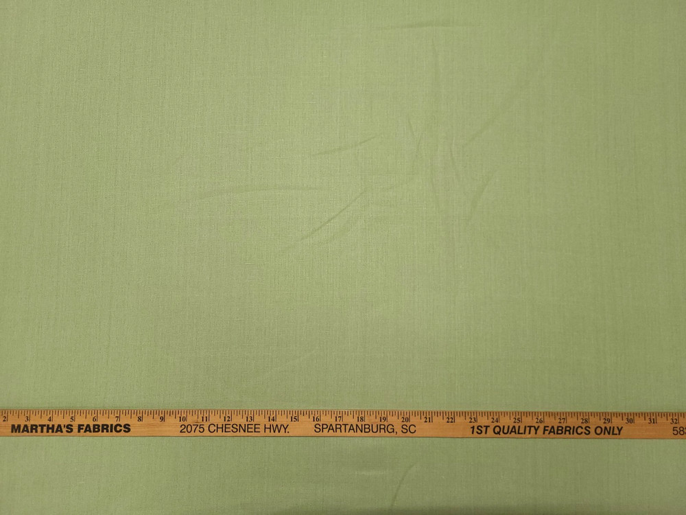 Covington BRUSSELS SEAGRASS Soft Green Linen Solid Designer Drapery Uph Fabric