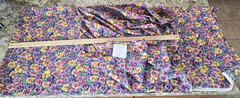 VTG Uncut 12 YDS Hoffman INT Pansies Purple Pink Yellow 100% Cotton Retired