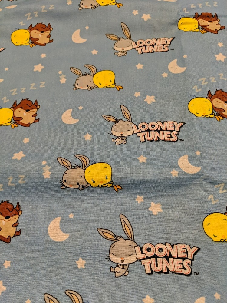 Sleeping Baby Looney Tunes Cotton Fabric-By The Half Yd (Camelot Fabrics)