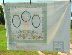 VTG Daisy Kingdom Toy Treasures Crib Picture Quilt Wall Hanging Panel