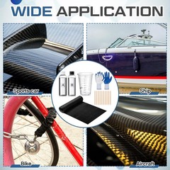 15 PCS Carbon Fiber Repair Kit 59×12 Inch 3k 200g Sheet 16oz Epoxy Resin