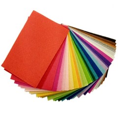 40 Pcs Hard Felt Fabric Rectangular Colourful Colorful DIY Cloth
