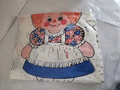 VTG Fabric Panel RAGGEDY ANN Cut & Sew Spring Mills Made Hong Kong #1793 Sealed
