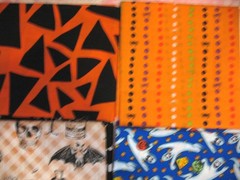 Fat Quarters FQ cotton bundle of 6 lot HALLOWEEN NOVELTY PRINTS 18X22″ pressed A