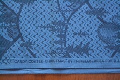 By 1/2 Yd, Dk-Navy Woodland Scene on Navy/Thimbleberries/Candy Coated Xmas,B1115