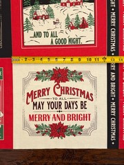MODA Holiday Cheer 9 blocks per yard 100% cotton fabric panel 36 x 44 retro look