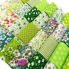 80 PCS Green Jelly Roll Fabric Strips 2.6 Inch Precut Cotton Floral Bundle