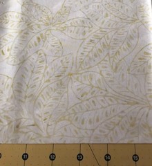 Palm Fronds Coconut Batik 100% cotton fabric sold by the yard #B109
