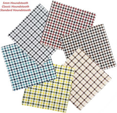 5X5 Inch Gingham Fabric Squares,Charm Packs Clearance,Pre-Cut Houndstooth Patter