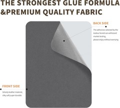 Gray Microfiber Self-Adhesive Sofa Patches – 6 Pack for Fast Repairs