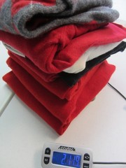 Lot of 7 Cashmere Sweaters Cutter Craft Repurpose Upcycle Flawed Reds Gray